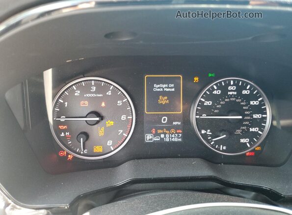 4S4BTADC8M3113916 2021 SUBARU OUTBACK Зеленый Вид щитка приборов