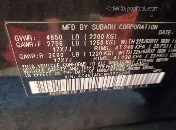4S4BTADC9N3215209 2022 SUBARU OUTBACK  