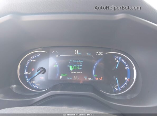 4T3E6RFV1LU001704 2020 TOYOTA RAV4 HYBRID Серебряный Вид задних сидений