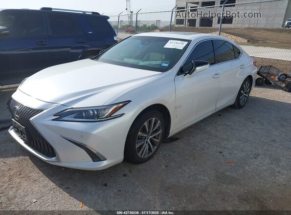 58ADZ1B12LU076095 2020 LEXUS ES White Առջևի ձախ երեք քառորդ տեսարան