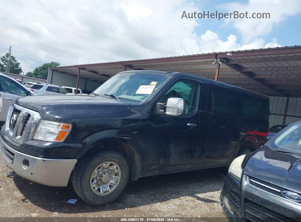 5BZAF0AA7JN850285 2018 NISSAN NV PASSENGER NV3500 HD Black Vista interior trasera