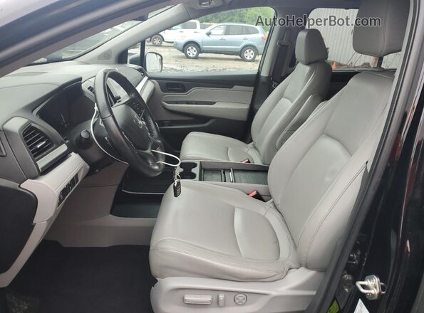 5FNRL6H74MB001694 2021 HONDA ODYSSEY Black Widok wnętrza z przodu