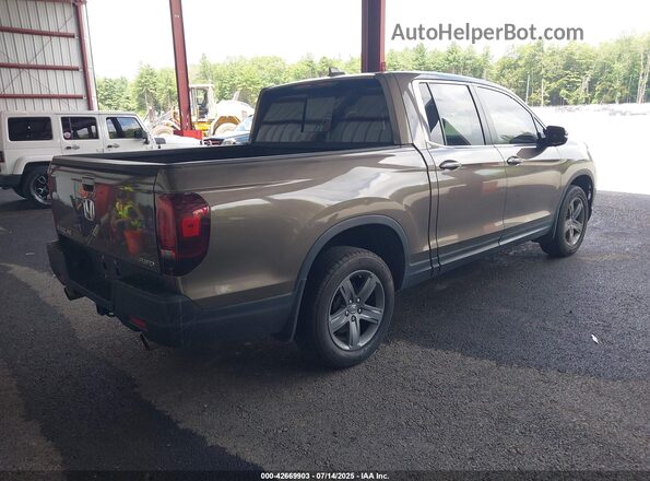 5FPYK3F57NB038228 2022 HONDA RIDGELINE Коричневый Задняя правая четверть