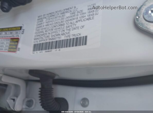 5FPYK3F78NB007751 2022 HONDA RIDGELINE White 