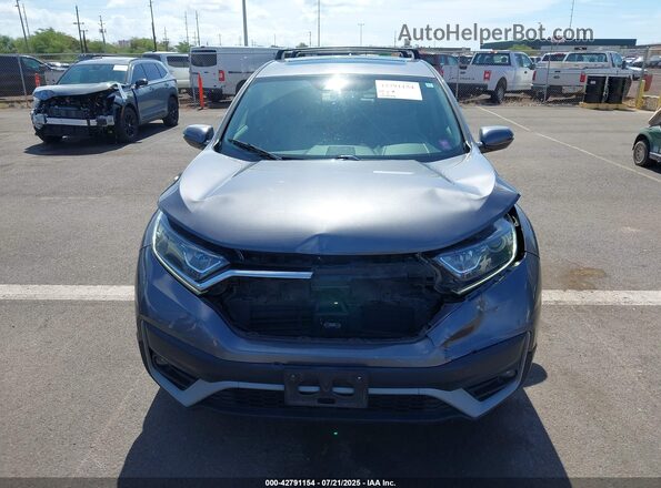 5J6RW1H54MA010522 2021 HONDA CR-V Gray Rear interior view