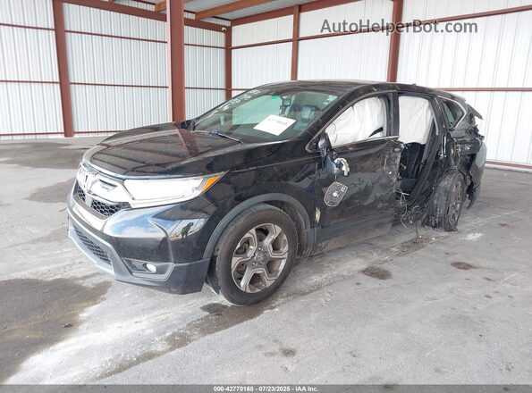5J6RW1H81KA006337 2019 HONDA CR-V Black Առջևի ձախ երեք քառորդ տեսարան