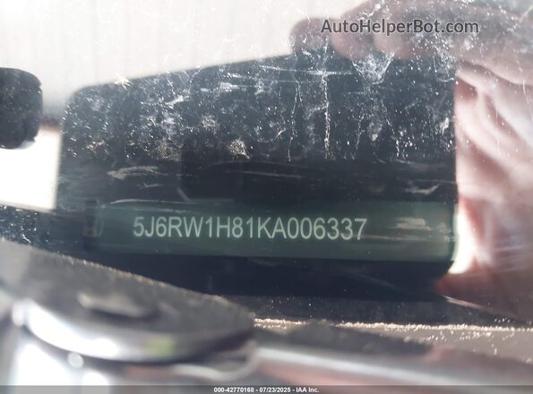 5J6RW1H81KA006337 2019 HONDA CR-V Black Շարժիչի բաժամունքի տեսք