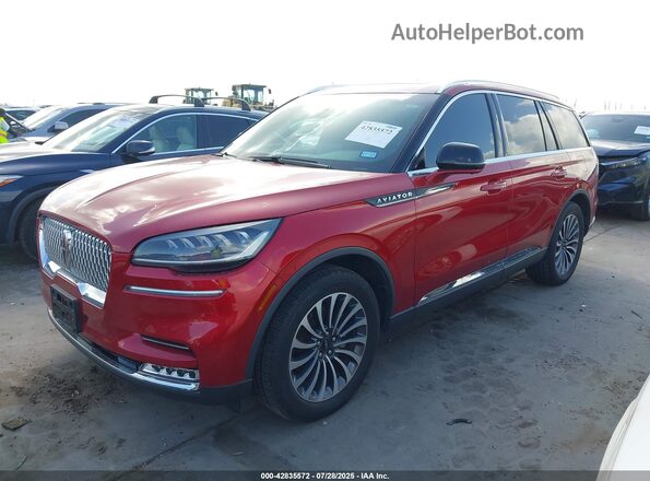 5LM5J7XC8MGL11953 2021 LINCOLN AVIATOR Red 