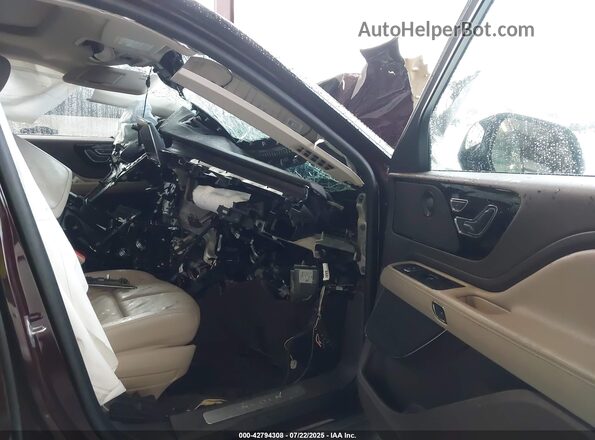 5LM5J7XC8RGL07165 2024 LINCOLN AVIATOR Maroon Widok wnętrza z przodu