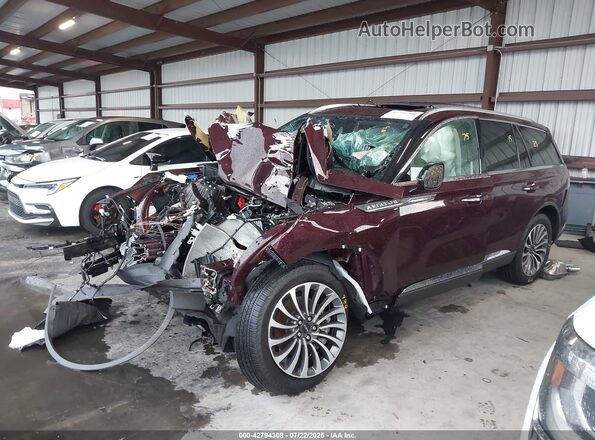 5LM5J7XC8RGL07165 2024 LINCOLN AVIATOR Maroon Przód lewy