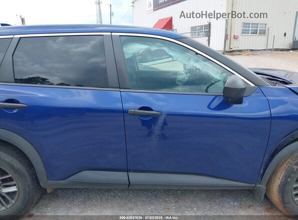 5N1AT3AB4MC811779 2021 NISSAN ROGUE Blue Widok wnętrza z tyłu