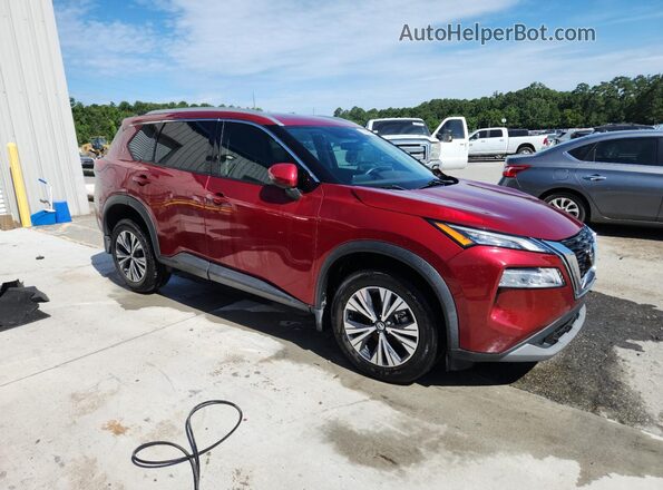 5N1AT3BA4MC845517 2021 NISSAN ROGUE Red Front right