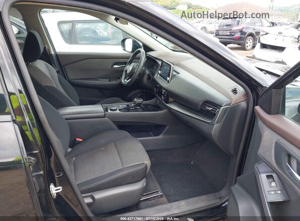 5N1AT3BB8MC757790 2021 NISSAN ROGUE Black Widok wnętrza z przodu