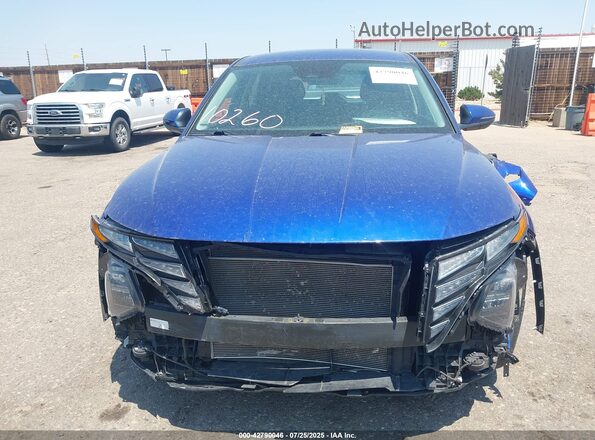 5NMJACAEXNH044107 2022 HYUNDAI TUCSON Blue Widok z przodu