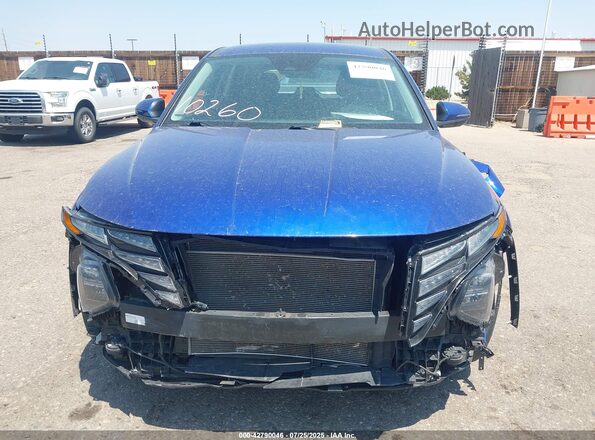 5NMJACAEXNH044107 2022 HYUNDAI TUCSON Blue Widok wnętrza z tyłu
