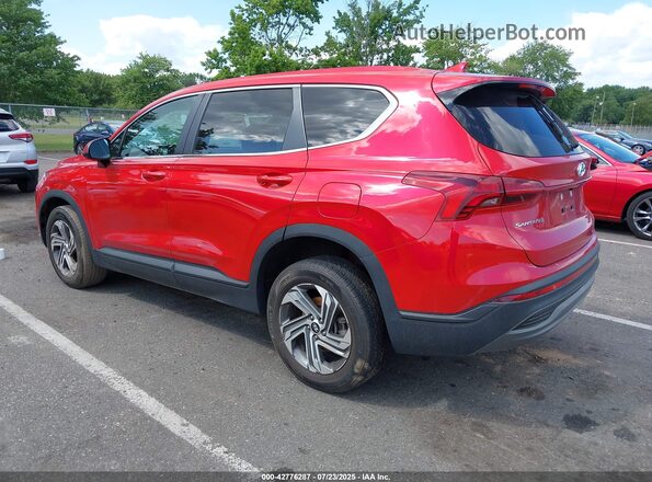 5NMS14AJ9MH326955 2021 HYUNDAI SANTA FE Maroon Задня ліва чверть