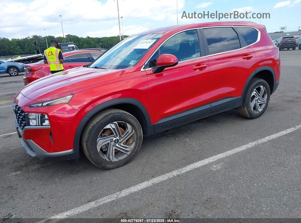 5NMS14AJ9MH326955 2021 HYUNDAI SANTA FE Maroon Передня ліва чверть