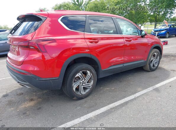 5NMS14AJ9MH326955 2021 HYUNDAI SANTA FE Maroon Задня права чверть