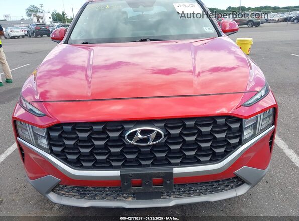 5NMS14AJ9MH326955 2021 HYUNDAI SANTA FE Maroon Вид щитка приладів