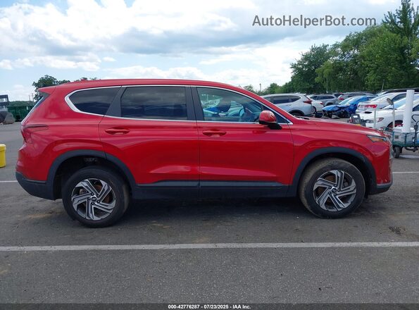 5NMS14AJ9MH326955 2021 HYUNDAI SANTA FE Maroon Вид задньої частини салону