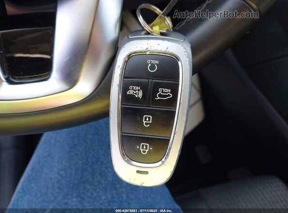 5NMS2DAJ6PH560116 2023 HYUNDAI SANTA FE Blue Widok deski rozdzielczej