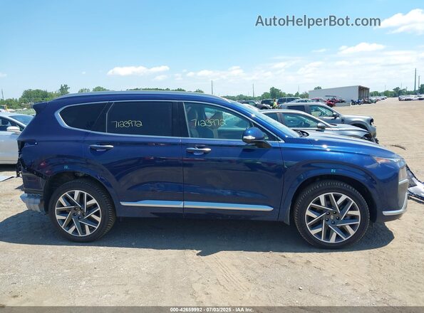 5NMS5DAL5NH450731 2022 HYUNDAI SANTA FE CALLIGRAPHY Blue Vista interior de 360 grados