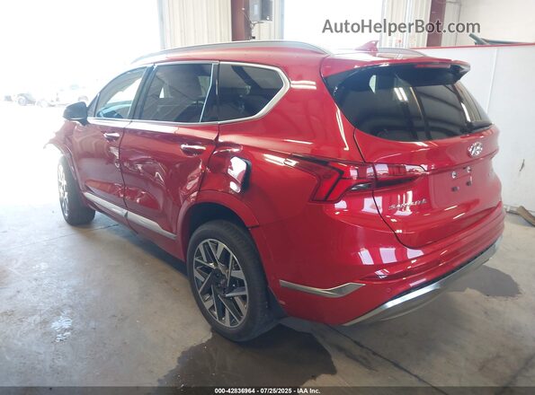 5NMS5DAL7PH517560 2023 HYUNDAI SANTA FE CALLIGRAPHY Red Rear left
