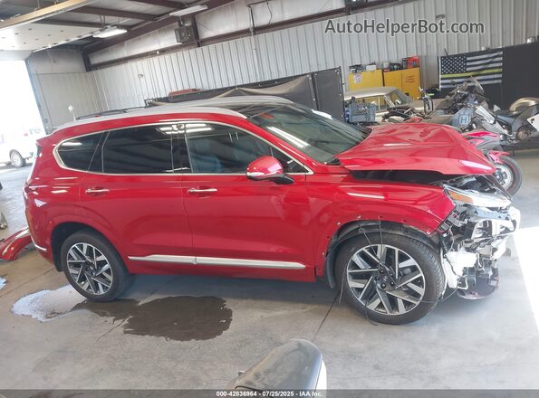5NMS5DAL7PH517560 2023 HYUNDAI SANTA FE CALLIGRAPHY Red 360 interior view