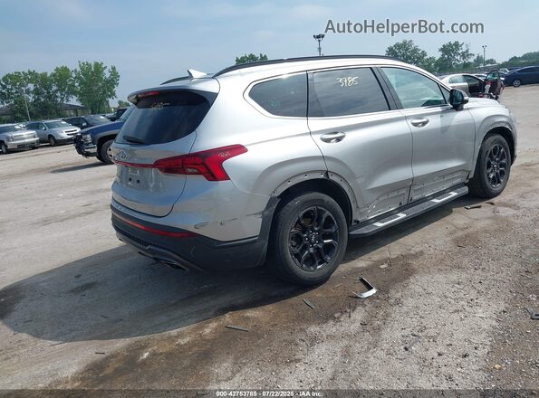 5NMS64AJ7NH442433 2022 HYUNDAI SANTA FE Silver Հետևի աջ