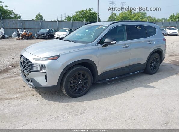 5NMS64AJ7NH442433 2022 HYUNDAI SANTA FE Silver Առջևի ձախ երեք քառորդ տեսարան