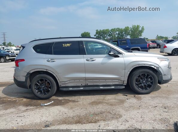 5NMS64AJ7NH442433 2022 HYUNDAI SANTA FE Silver Սալոնի հետևի տեսք