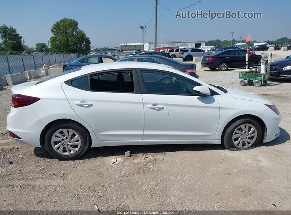 5NPD74LF6KH477445 2019 HYUNDAI ELANTRA White Widok zestawu wskaźników