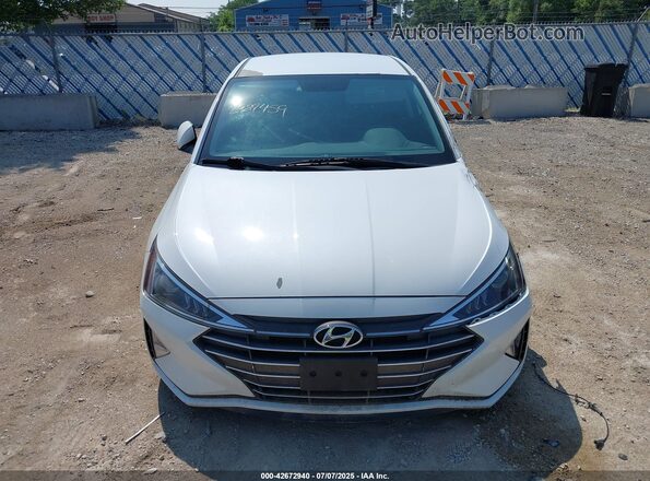5NPD74LF6KH477445 2019 HYUNDAI ELANTRA White Widok deski rozdzielczej