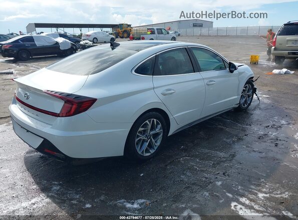 5NPEF4JA0MH123146 2021 HYUNDAI SONATA White Հետևի աջ