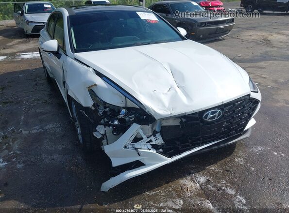 5NPEF4JA0MH123146 2021 HYUNDAI SONATA White Դիմացի տեսք