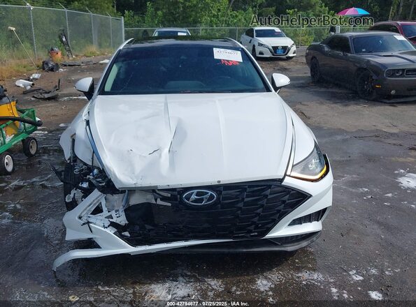 5NPEF4JA0MH123146 2021 HYUNDAI SONATA White Սարքավորումների վահանակի տեսք