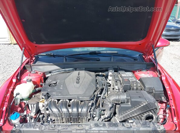 5NPEF4JA4MH085792 2021 HYUNDAI SONATA Red უკანა ხედი