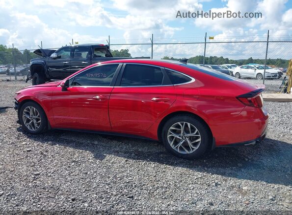 5NPEF4JA4MH085792 2021 HYUNDAI SONATA Red 