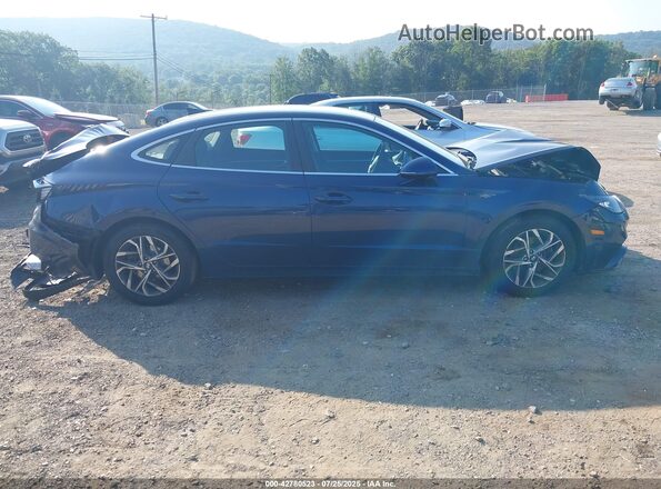 5NPEL4JA3MH084433 2021 HYUNDAI SONATA Blue Rear interior view