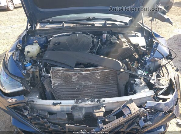 5NPEL4JA3MH084433 2021 HYUNDAI SONATA Blue Rear view