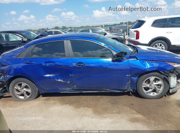 5NPLL4AG8MH014891 2021 HYUNDAI ELANTRA Blue Widok wnętrza z tyłu
