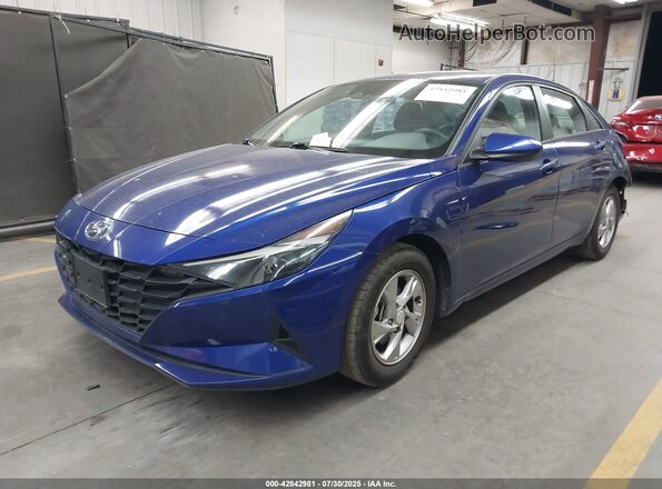 5NPLL4AG8MH035501 2021 HYUNDAI ELANTRA Blue Front left