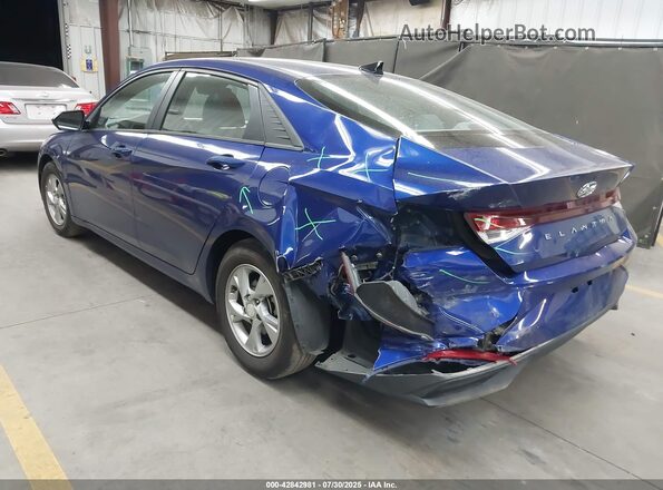 5NPLL4AG8MH035501 2021 HYUNDAI ELANTRA Blue Rear left