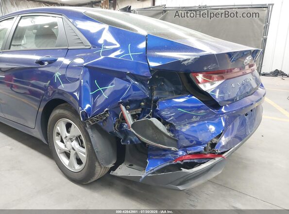 5NPLL4AG8MH035501 2021 HYUNDAI ELANTRA Blue Front view