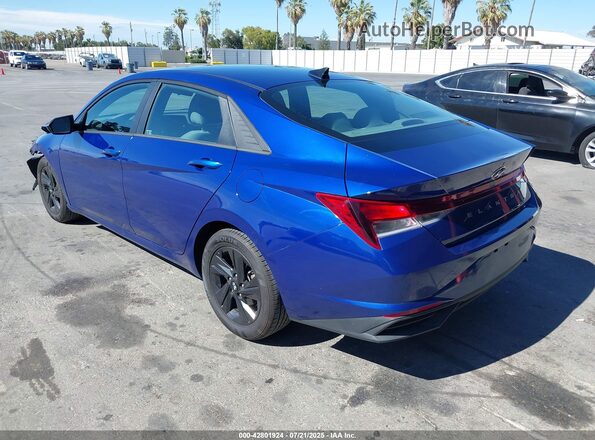 5NPLM4AG2MH051285 2021 HYUNDAI ELANTRA Blue Tył lewy