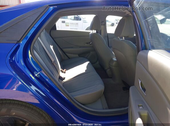 5NPLM4AG2MH051285 2021 HYUNDAI ELANTRA Blue Widok naklejki z numerem VIN