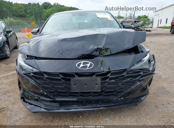 5NPLM4AG6MH002087 2021 HYUNDAI ELANTRA Black Instrument cluster view