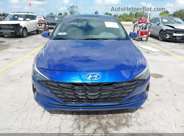 5NPLM4AG8MH007775 2021 HYUNDAI ELANTRA Blue 
