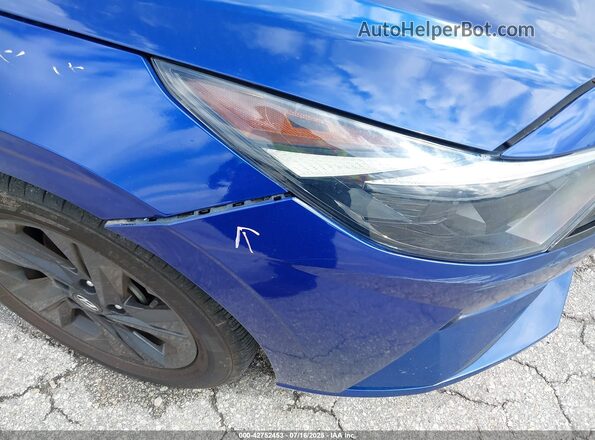 5NPLM4AG8MH007775 2021 HYUNDAI ELANTRA Blue 