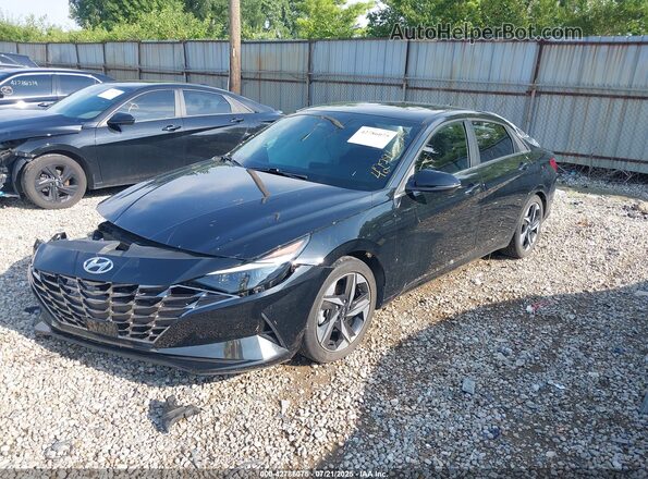 5NPLP4AG1MH016552 2021 HYUNDAI ELANTRA Black Front left